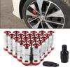 20 Stück Rennrad-Radmuttern Aluminium M12x1,5/1,25mm Universelle Auto-Radmuttern Verlängerte Schraube Für Toyota Honda Auto Zubehör