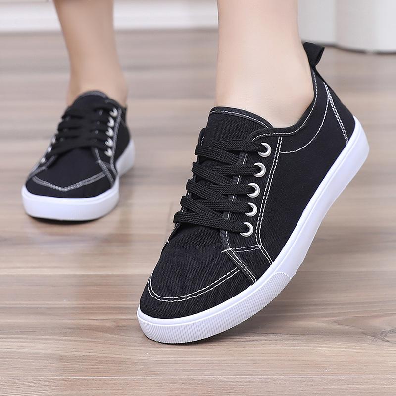 Damen Atmungsaktive Canvas-Schuhe Frühling 2026 - Lässige Sneaker im koreanischen Stil
