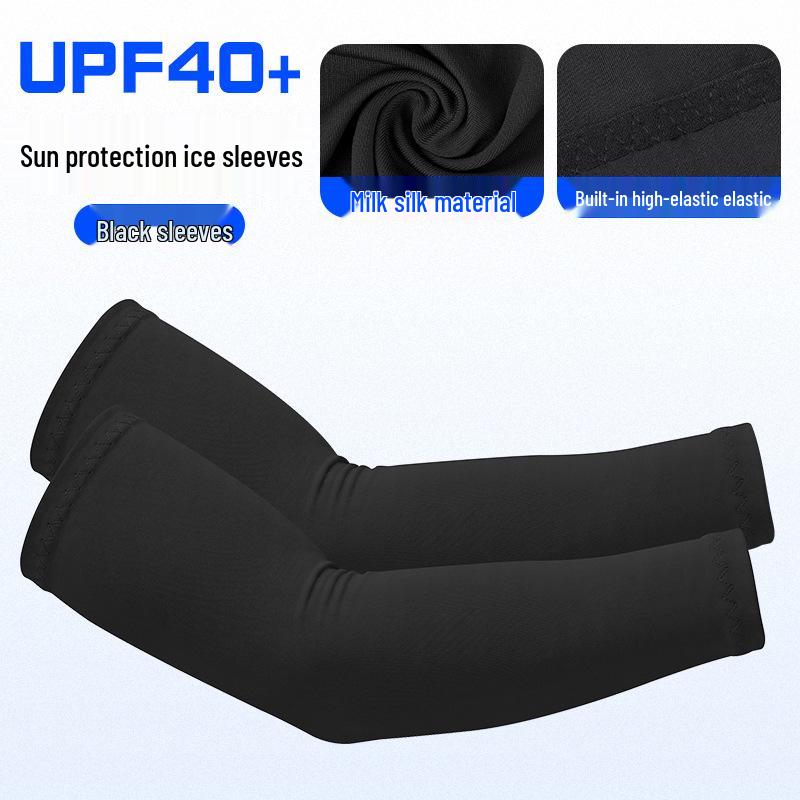 Damen UV-Schutz Eis-Seide Radsport Armstulpen - Leichte, atmungsaktive, elastische Ärmel für Sonnenschutz und Narbenabdeckung.