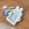 Plush Photocard Holder Rabbit Bear Photo Card Holder with Keychain Bag Pendant
