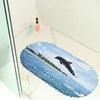 Dolphin Jump Map Balcony Bathroom Mat Hydrophobic Non-Slip Door Mat Swimming Pool Public Places Non-Slip Floor Mat