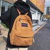 Zaino in velluto a coste Unisex Studente Scuola Superiore Zaino Monocolore Zaino da Viaggio
