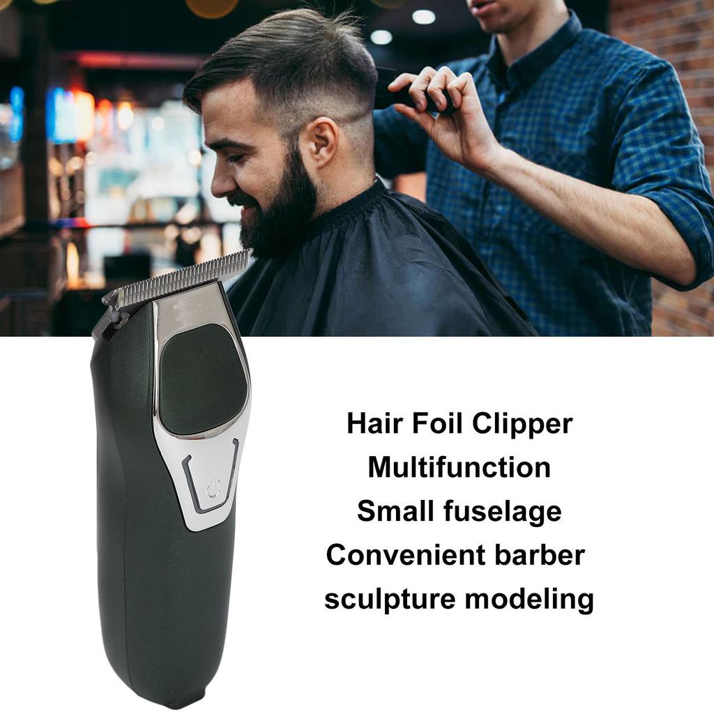 Electronic Hair Foil Clipper Stainless Steel Mini Electric Hair Foil Trimmer for Gentlemen Home