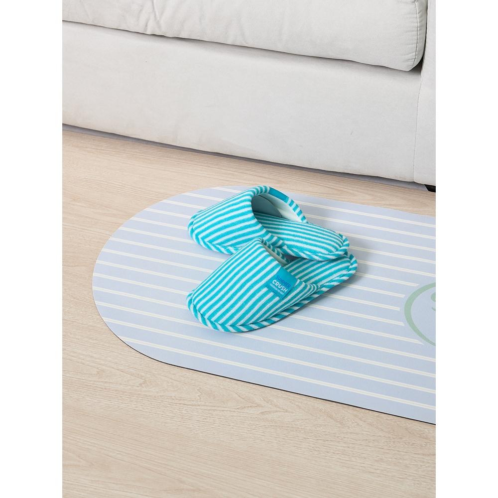 Daiso Cool SuMmer Frottee-Streifen Hausschuhe 230 250 Mm Blau Grün