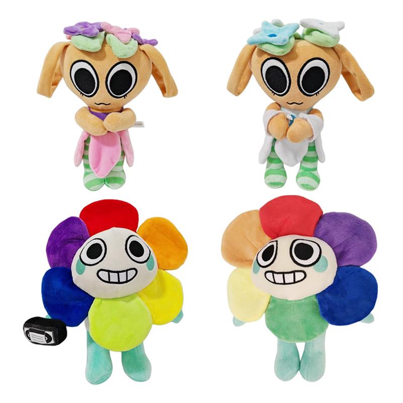 Cute Cartoon Flower Ear Character Plush Doll Soft Fluffy Fantasy Creature Stuffed Toy Adorable Collectible Plush Figurine