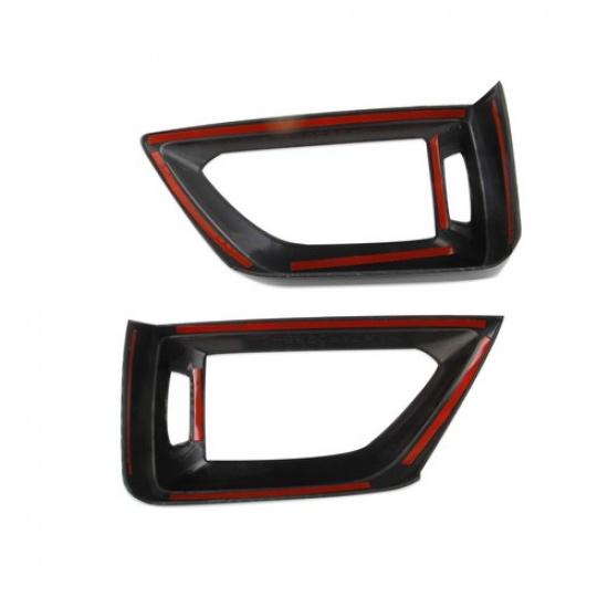 Armaturenbrett Seitenlüftungsgitter AC-Belüftungsabdeckung Verkleidung im Carbonfaser-Stil für Acura RDX