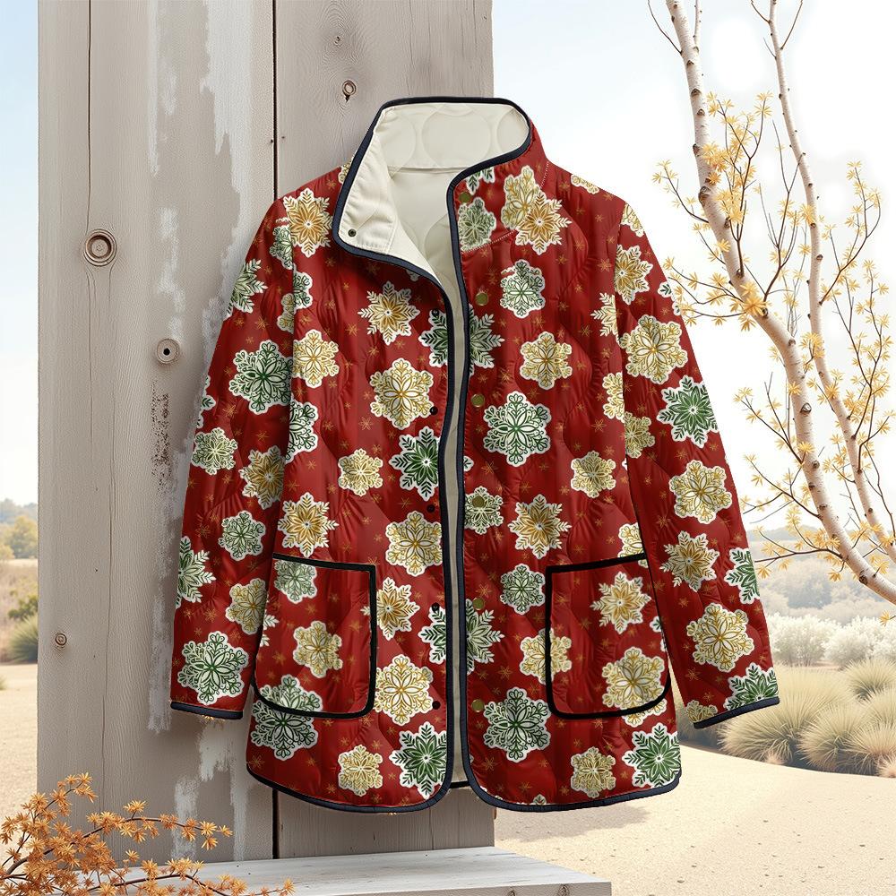 Nová bunda vícebarevné vzorové prvky B1 zipová mikina s kapucí zateplená zimní fleecová trendy vatovaná bunda