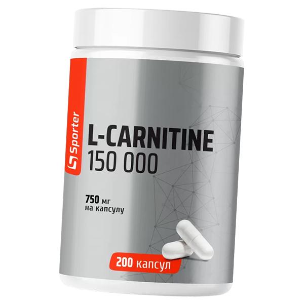 Carnitine Tartrate In Capsules, L-Carnitine 150 000, Sporter  200caps (02584002)