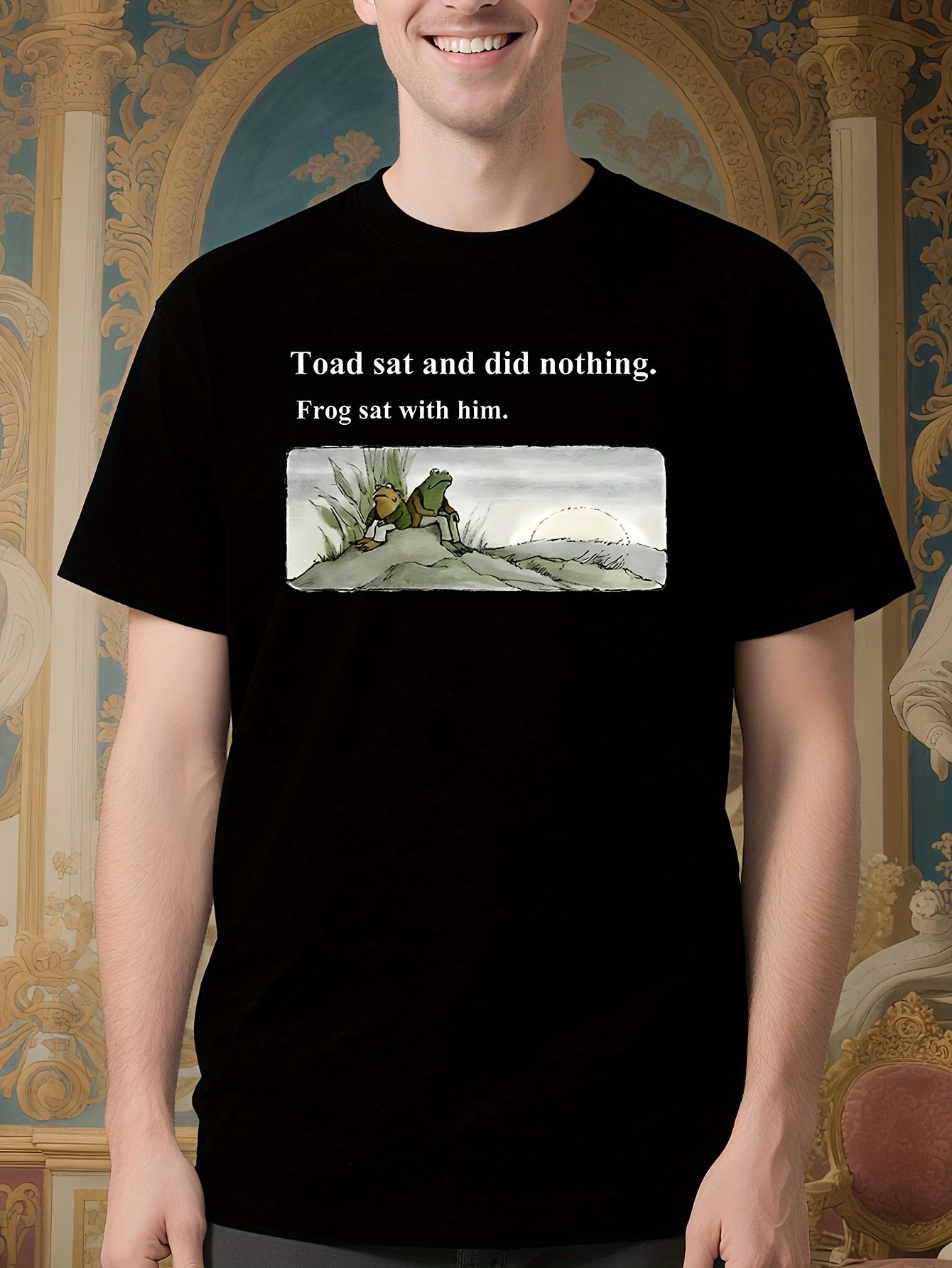 Vintage Frog and Toad Tshirt - Toad Sat and Did Nothing M