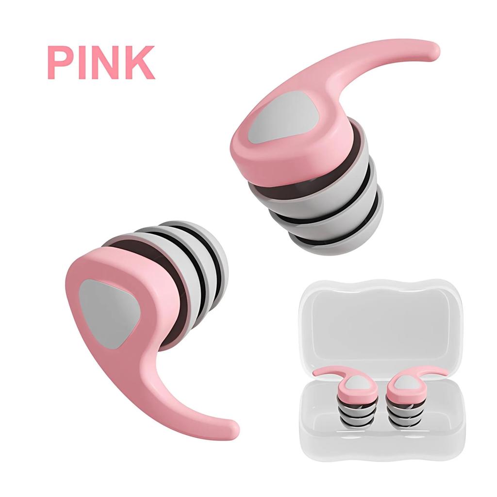 Silikon-Ohrstöpsel Bequem Langlebig Schlafen Arbeiten Schwimmen Reisen Wiederverwendbar Geräuschreduzierung Ohrstöpsel