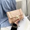 Women's rhombus embroidery thread shoulder chain bag summer new product bag cover lock mobile phone bag