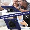 For iPad Air 11 (2025)/(2024) Case with Shoulder Strap TPU+PC+Silicone Kickstand Tablet Cover