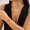 Thick Chain with Shiny Lock and Key Pendant Necklace for Women Trendy Ladies Accessories On the Neck 2026 Fashion Jewelry Female