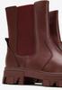 Wittchen Women's Leather Platform Chelsea Boots Cherry Natural Leather