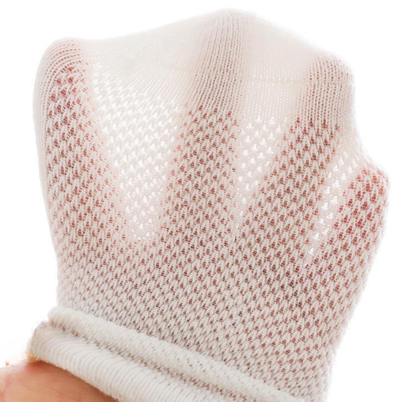5 Pairs/Set White Mesh Socks for Baby Simple Breathable Soft Cotton Infant Short Sock Summer Kids Casual Sport Socks Calcetines
