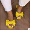 Fashion Shoes for Women Fashion Summer Plus Size Solid Color Bow Flat Sandals Outdoor Beach Slippers Women Shoes 36-43 Women Sandals