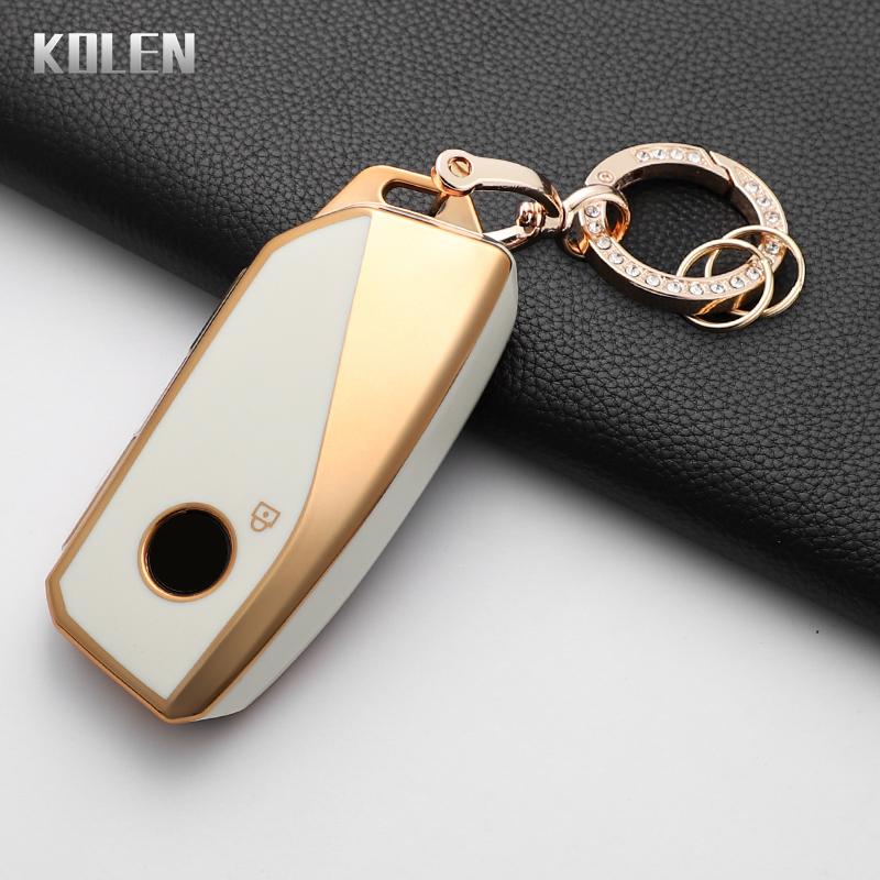 Luxury Car Remote Key Case Cover For Bmw 1 5 7 Series X1 X3 X5 X6 X7 Xm Ix U06 G09 G70 G80 G81 I5 Ix3 Ix1 Protected Keychain Fob