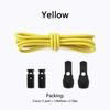 1Pair Elastic Shoe Laces Sneakers Tennis Lock Shoelaces Without Ties Adult Kids Round Shoelace Rubber Bands for Shoes Accesories