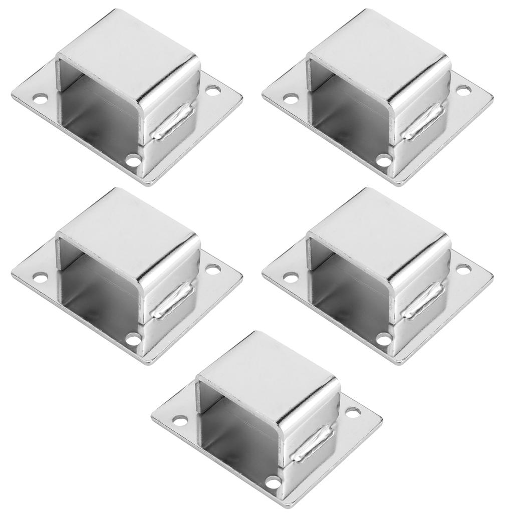 5 Stück Regalmontagehalter Aufhänger Edelstahlrohr Stütze Halter Schnalle Beschläge Silber Dichtung