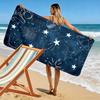 Astronaut und Sterne Galaxie Design Strandtuch schnelltrocknend für Reise Outdoor-Sport Joggen Strand und Schwimmen