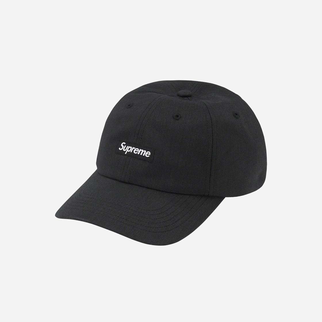 

Маленькая коробочка Supreme из матовой ткани Cordura с 6 панелями, черная 22FW -