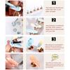 6 Sheets Snowflake Nails Art Stickers Tree Nail Decals Christmas Nail Stickers Nails Art Decorations Manicures Stickers