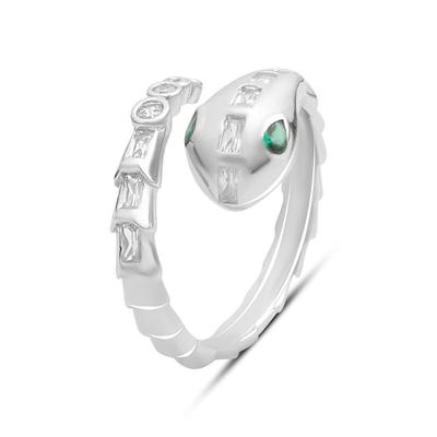 Silver Ring with Cubic Zirconia, Product Weight 3.58 G (2182955)