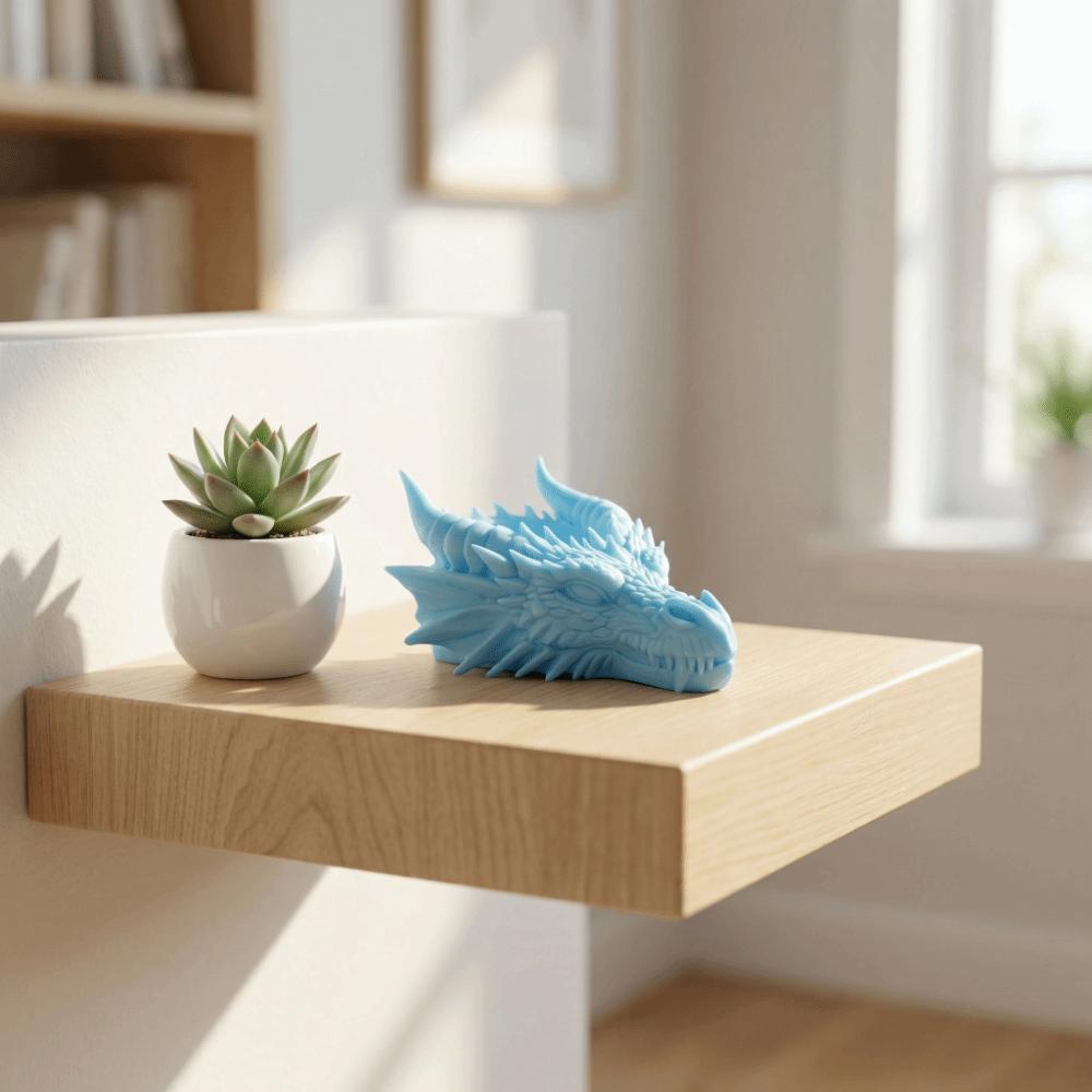 Support Présentoir Multifonctionnel pour Bijoux Ornements Tête de Dragon Impression 3D Bureau