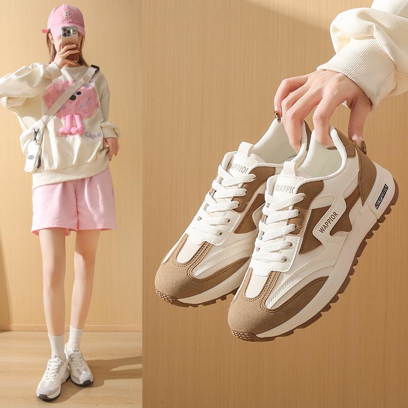 ins Korean version of the new dad shoes for women 2025 spring student sports running shoes casual shoes platform height increase 5078