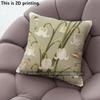 Vintage Floral Mushroom Print Throw Pillow Cases Pattern Cushion Cover Suitable For Sofa Bedroom Car Pillow Cover