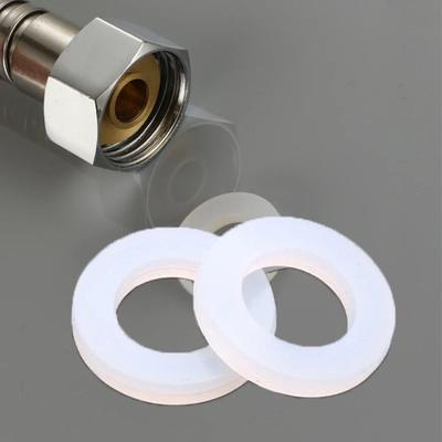 100 Pcs Seal Silicon Flat Gasket Soft Silicone Plumbing Faucet Gasket O-Ring Seal Washer Ring  Joint
