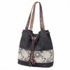 [PHOENIX IKKI] Lace Floral Print Canvas Fabric Cute Canvas Bag, Fabric Tote Bag, Shoulder Bag, Barrack