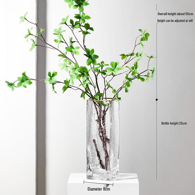 

Creative Transparent Glass Vase with Hanging Bells