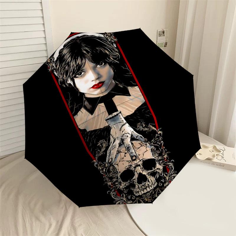 

1PC Skull Hand Umbrella-8-Rib Reinforced, Automatic Open, Lightweight & Durable, Cute Fashion Accessory for Outdoor-K1314