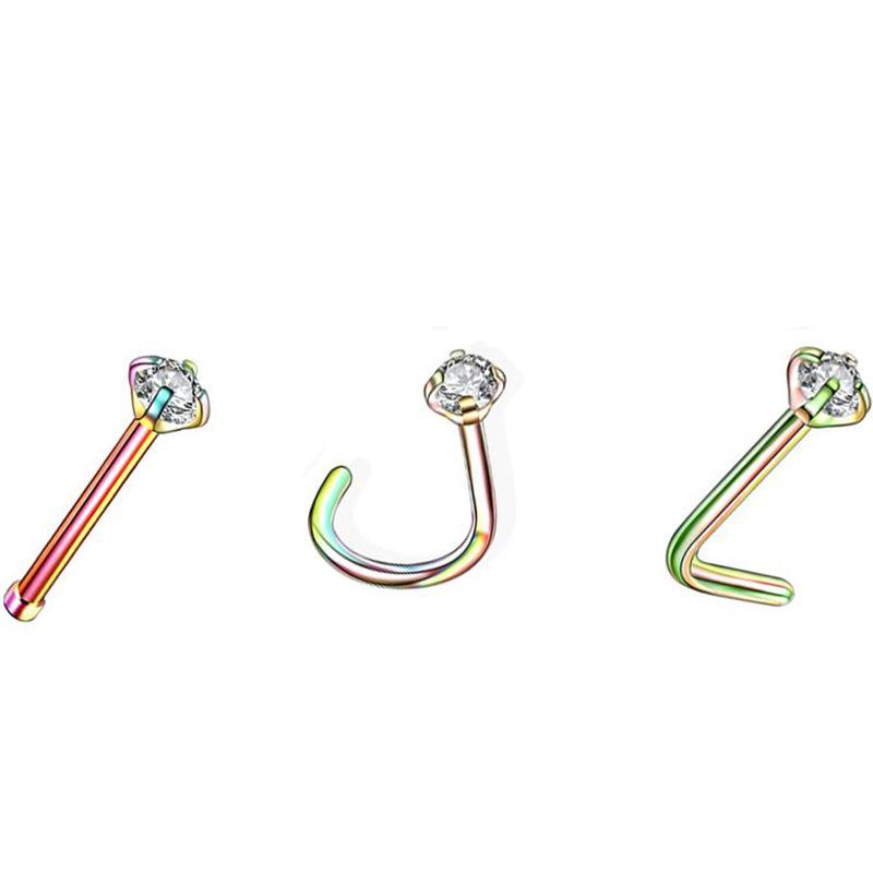 Stainless Steel Heart -Shaped 316 Stainless Steel Ear Clip Ear Screen Cartilage Does Not Need To Penetrate Nasal Nail Nail Horseshoe Ring