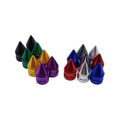 4pcs Aluminium Alloy Tire Valve Caps 8 Color Auto Wheel Cap Car Tire Accessories Valve Stem Cap