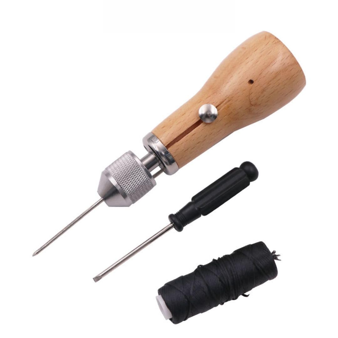 Leather craft sewing machine hand stitcher leather sewing hand speedy sewing tool needle one-handed