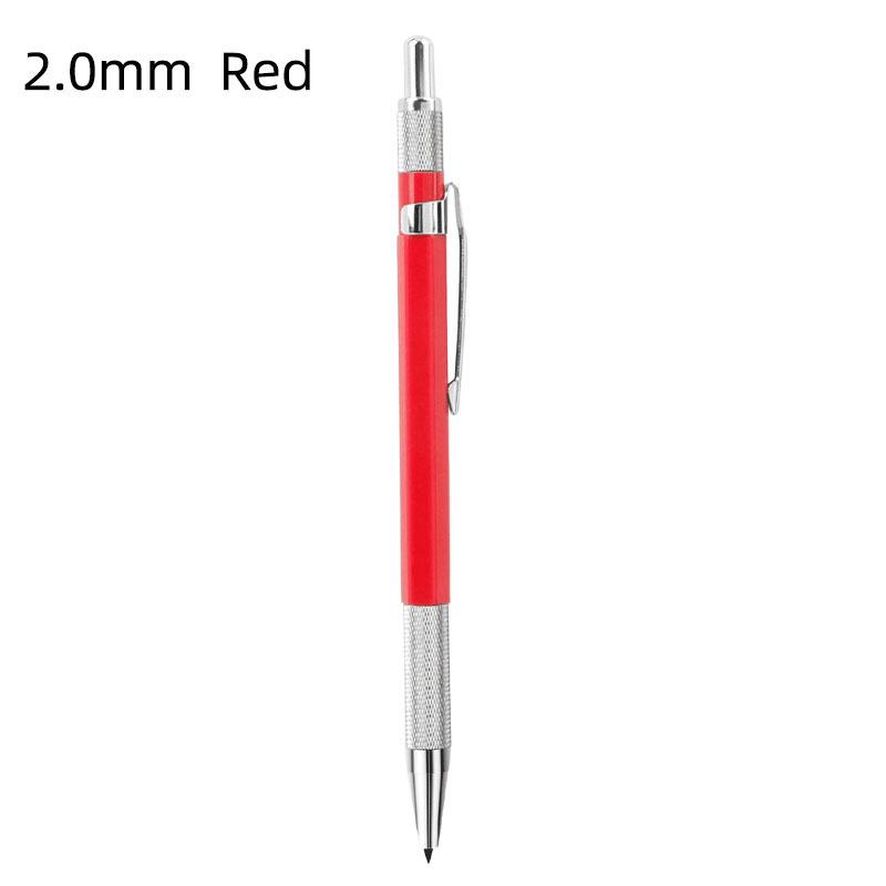Black Tech Multi-Color 2.0mm Automatic Graphite Pencil with Replaceable Lead - No Sharpening Needed, Ideal for Drawing & Engineering