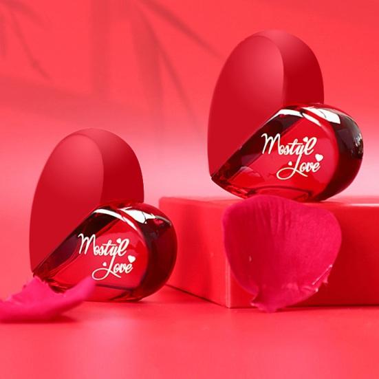 1 Bottle 50ml Love Ladies Perfume Lasting Fragrance Trendy Heart Perfume for Festivals Valentine's Day