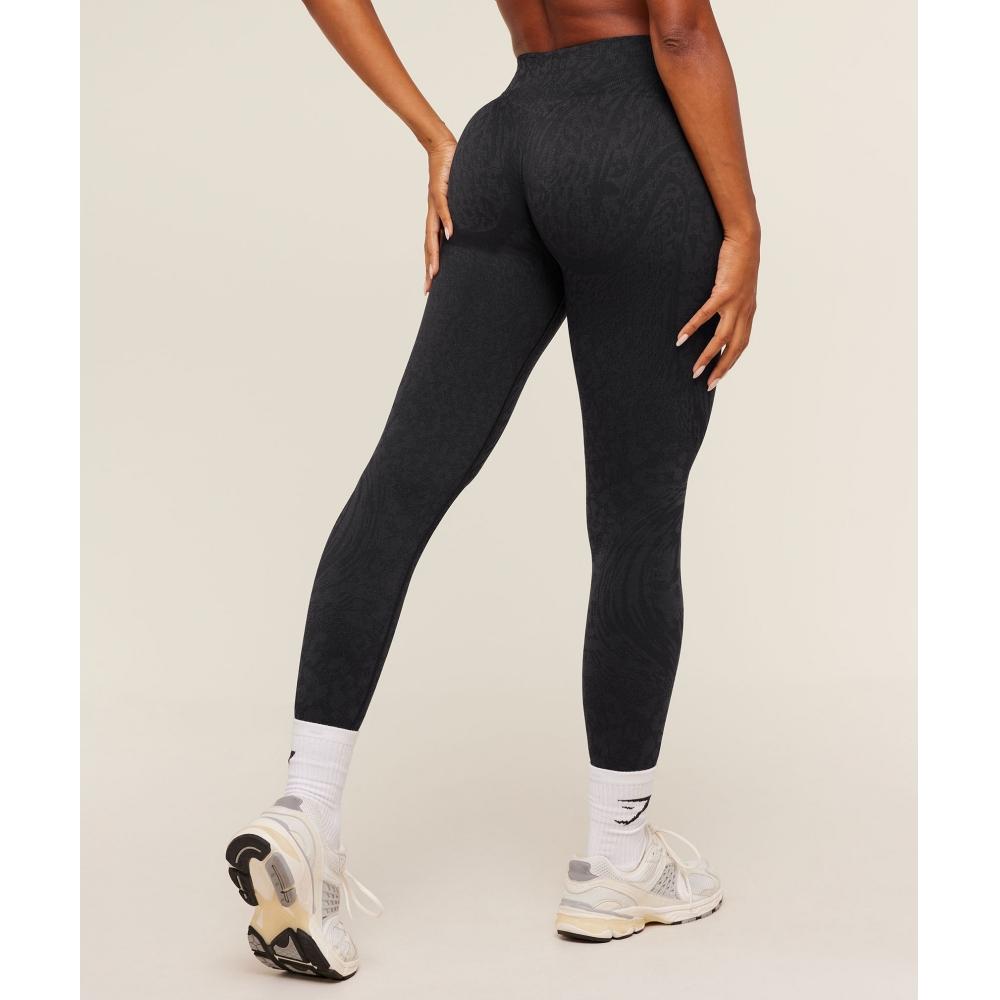 Gymshark Adapt Animal X Whitney Leggings Black    Asphalt Grey B6b2k Bdpr