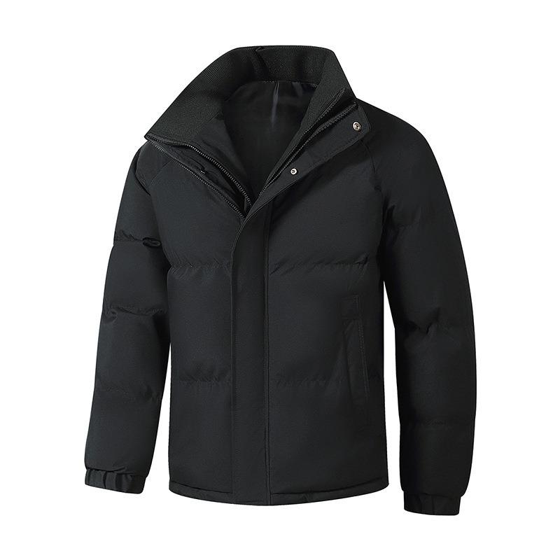 New Winter Cotton-padded Jacket Men's Casual Couple Fake Two-piece Thickened Cotton-padded Jacket Bread Jacket Stand-up Collar Jacket