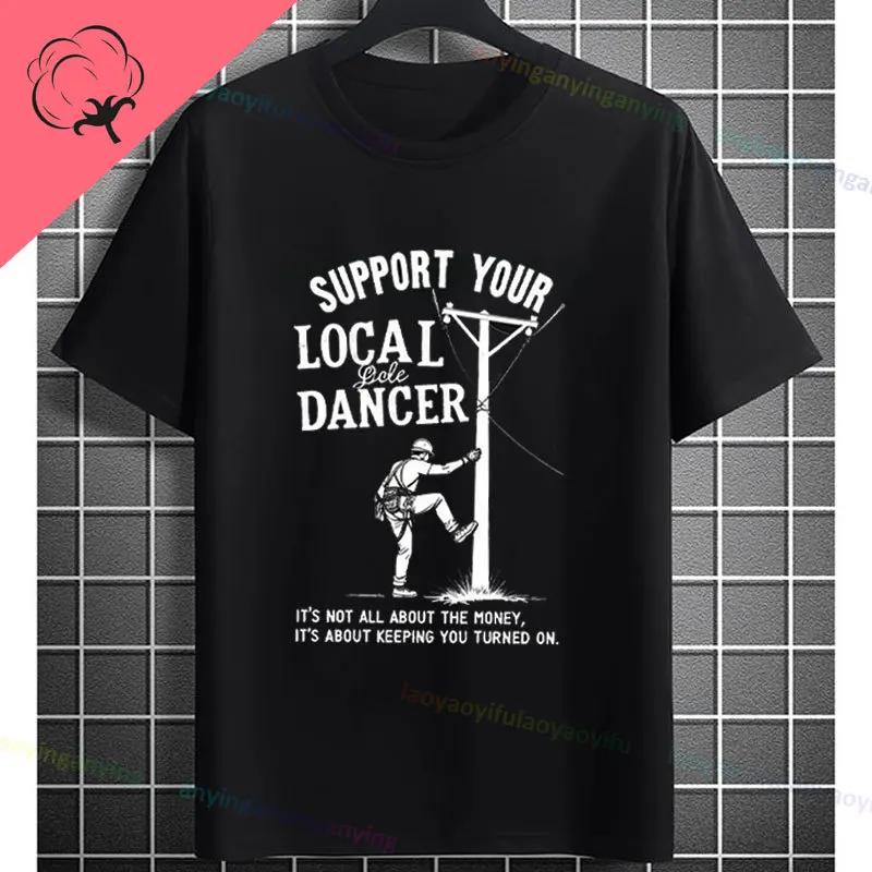 This Runs On Jesus  Pole Dance Graphic Tshirt Cotton Casual Shortsleeve Horror Style Tshirt Perfect Gift For Dance Lovers