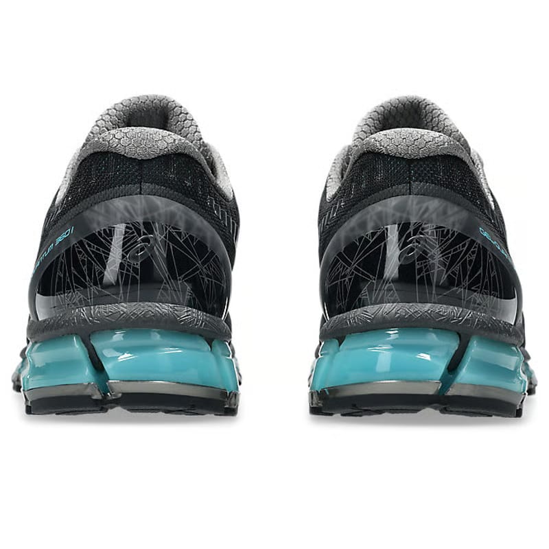 ASICS Gel Quantum 360 Breathable Support Running Shoes Men's Black Blue 1203A750-001