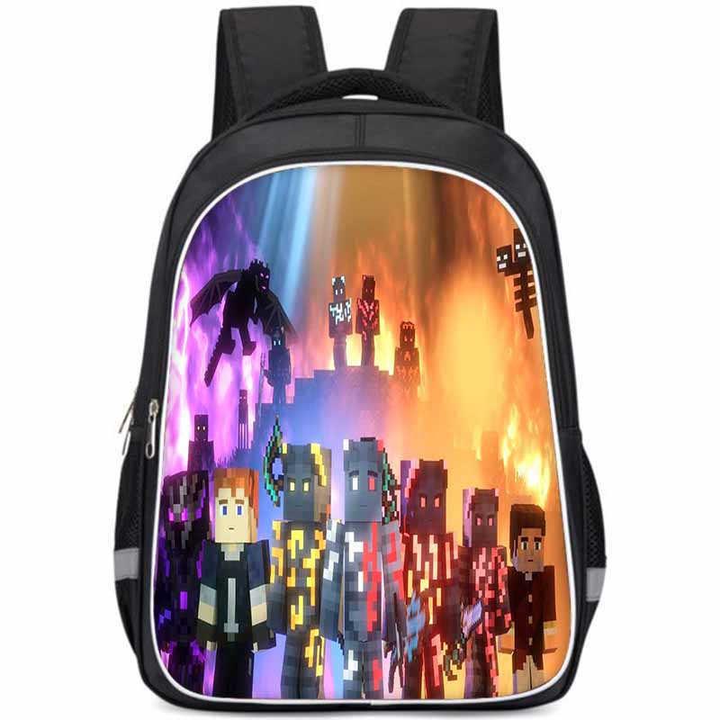 Spacious And Lightweight Oxford Fabric School Backpack For Kids And Teens