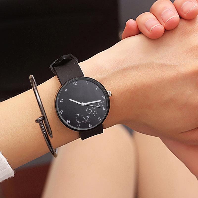 

UTHAI BK56 Модные женские часы, минималистичные студенческие часы с дельфинами, элегантные часы, подарочные часы для женщины