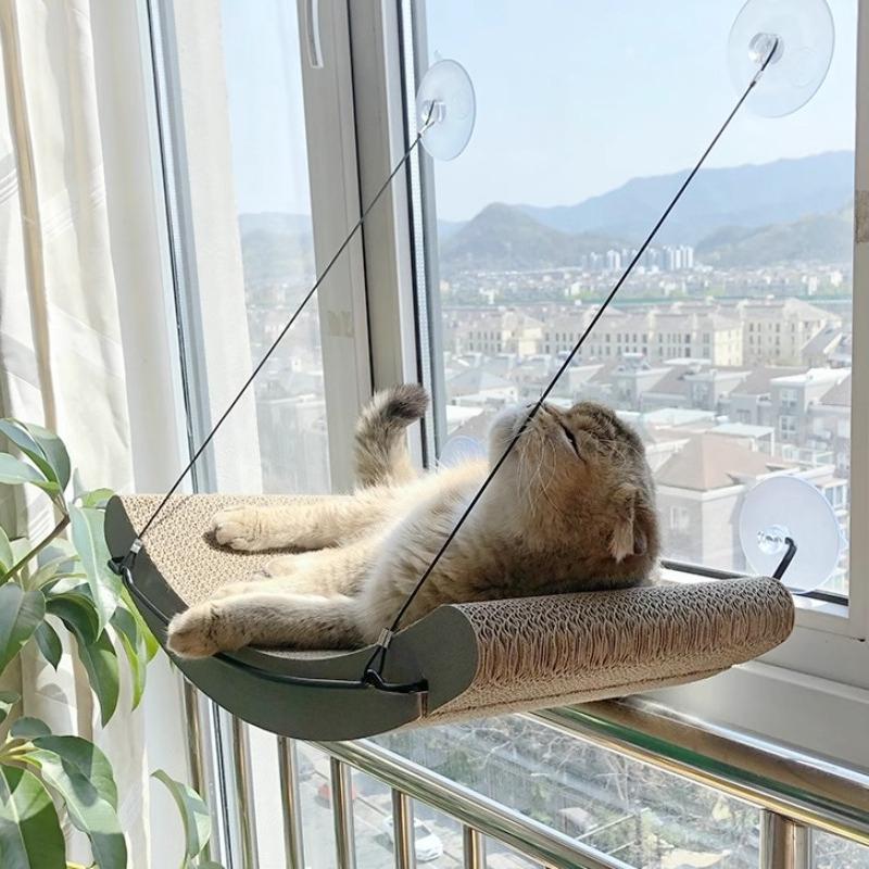 Hammock Cat Bed Safety Pet Cat Window Beds Pets Kitten Cats Nap Mats Nesk Hammock House for Cats Accessories Supplies Product