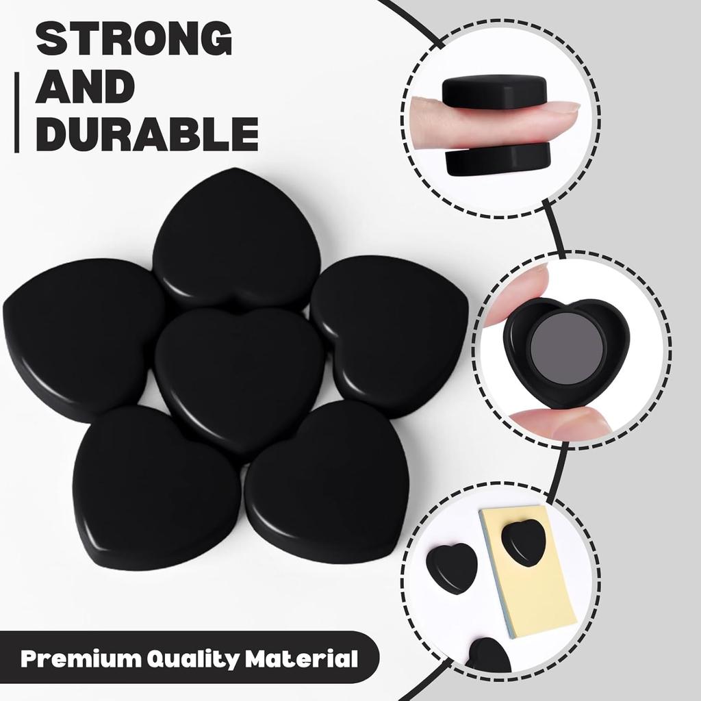 20pcs Fridge Magnets - Heart Heavy Duty Refrigerator Magnets for Whiteboard, Kitchen, School & Office - Cute Strong Small Magnets, Decorative Mini
