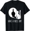 Funny Middle Finger Cat Sarcastic Cat Have A Nice Day T Shirt