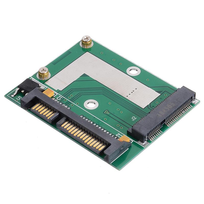Mini PCI-E MSATA SSD zu 2,5'' SATA 6.0 GPS Konverter Adapterkarte Modulplatine