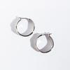 Minimalist Gold Tone Hoop Earrings Women Textured Irregular Circle Design Fashionable Geometric Statement Jewelry